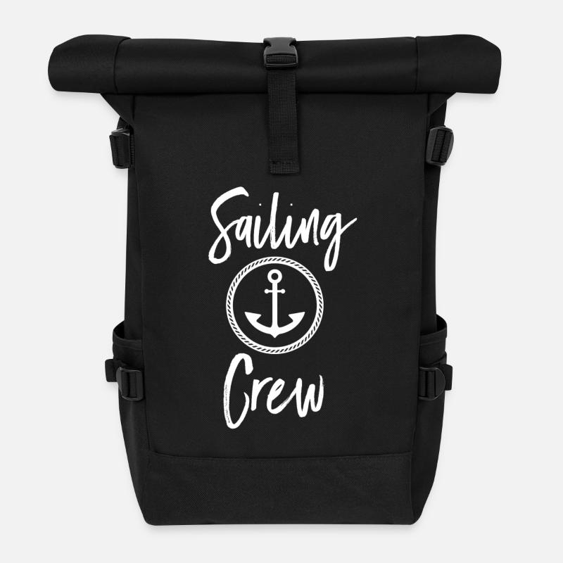 Sailing Crew - Rolltop Rucksack - Schwarz