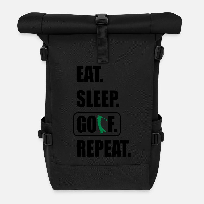 Golf - Rolltop Rucksack - Schwarz