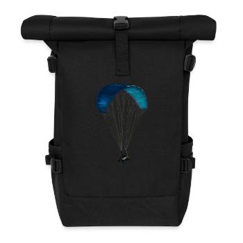 Gleitschirm - Rolltop Rucksack - Schwarz - Vorne