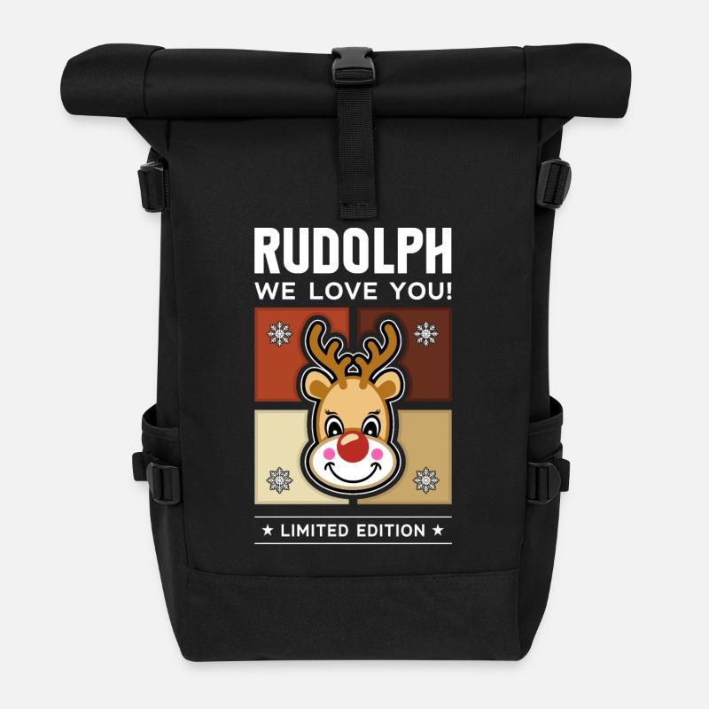 Rudolph - Sac à dos roll top - noir