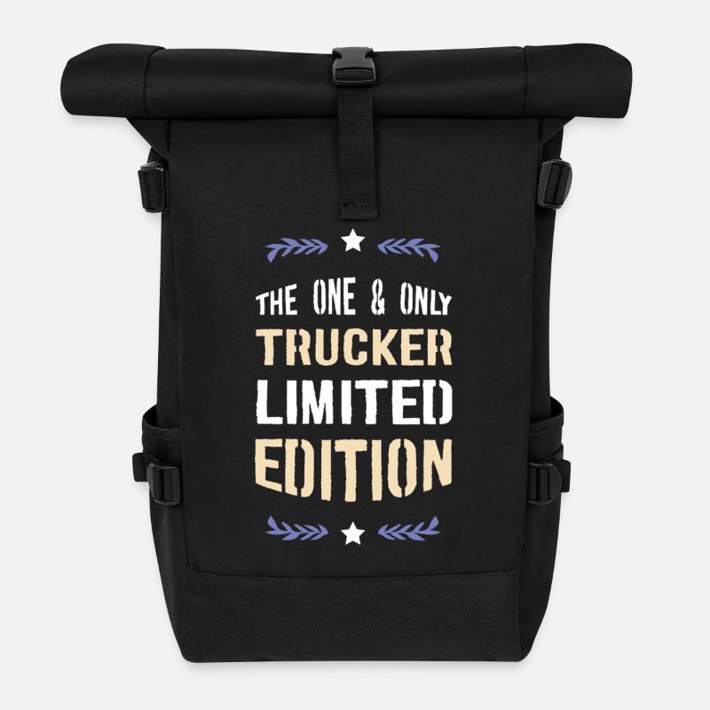 One & Only Trucker Limited Edition - Rolltop Rucksack - Schwarz