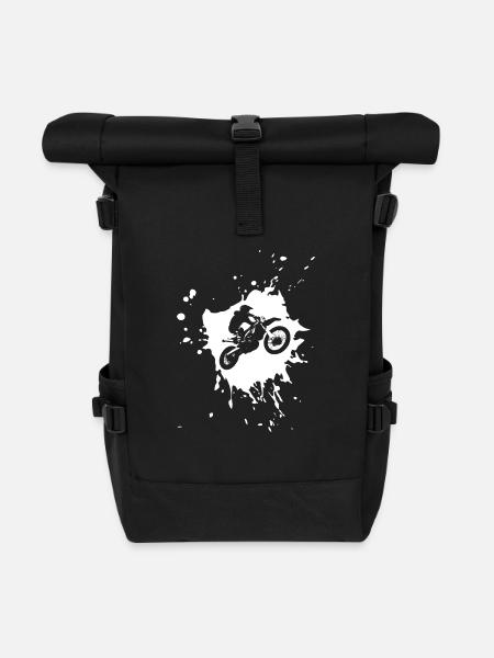 Motocross - Rolltop Rucksack - Schwarz