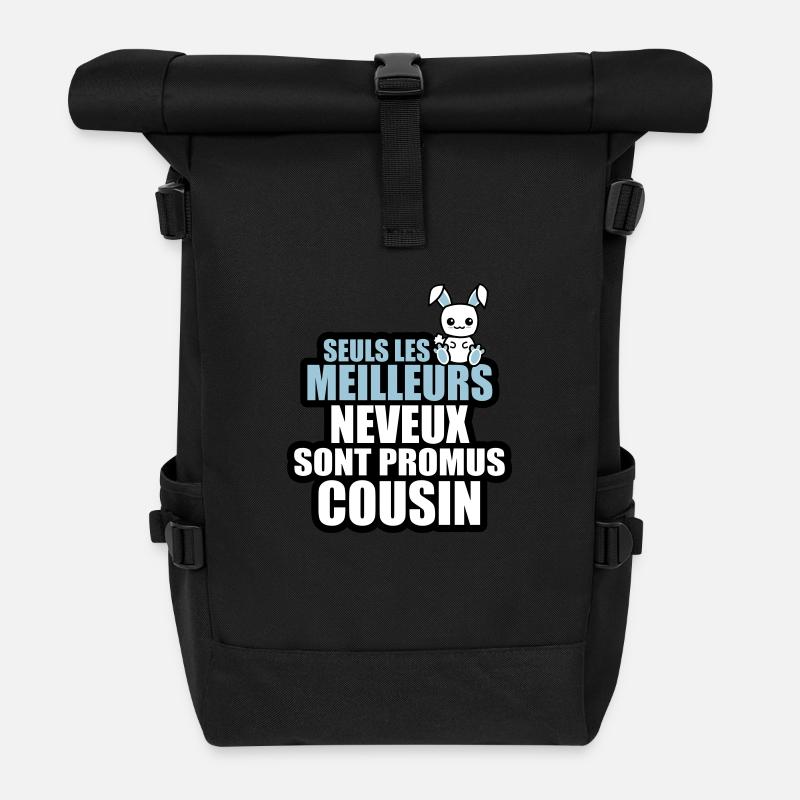les meilleurs neveux sont promus cousin - Sac à dos roll top - noir