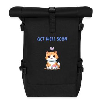 Get well soon - Roll Top Backpack - black - Front