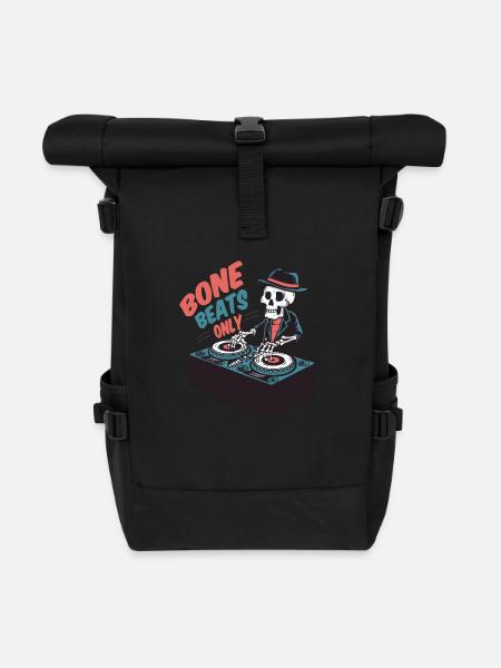Bone beats only - Roll Top Backpack - black