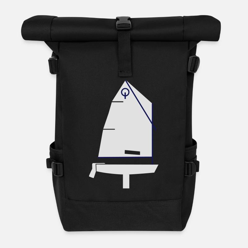 opti_V2-svg - Rolltop Rucksack - Schwarz