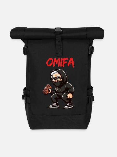OMIFA - Rolltop Rucksack - Schwarz