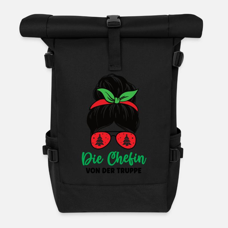 Die Chefin Von Der Truppe Gruppenleiterin Leiterin - Rolltop Rucksack - Schwarz
