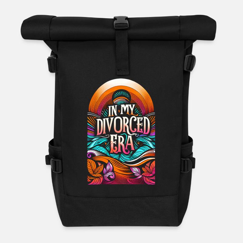 In My Divorced Era 13 - Rolltop Rucksack - Schwarz
