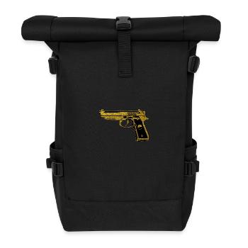 Golden Pistol - Golden gun gun owner - Roll Top Backpack - black - Front