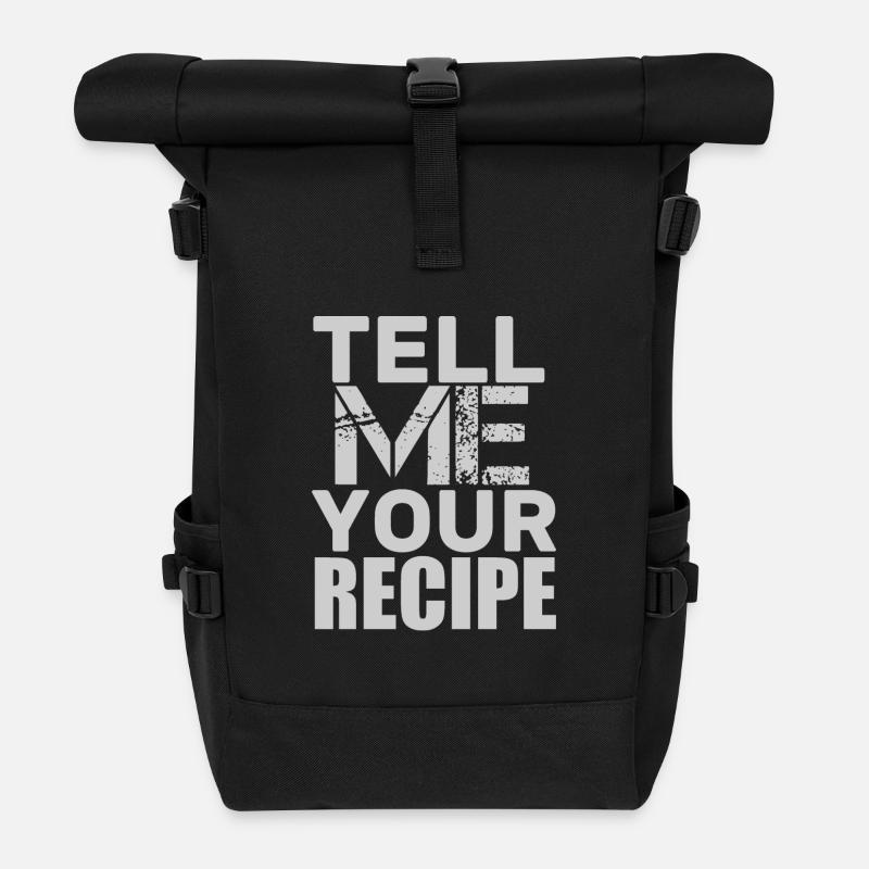 tell recipe - Rolltop Rucksack - Schwarz