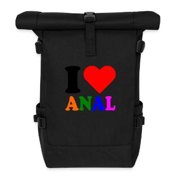 I love anal - Sac à dos roll top - noir - Devant