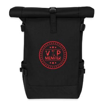 Vip Mitglied - Rolltop Rucksack - Schwarz - Vorne