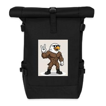 Stark & Cool – Tierischer Power Style - Rolltop Rucksack - Schwarz - Vorne