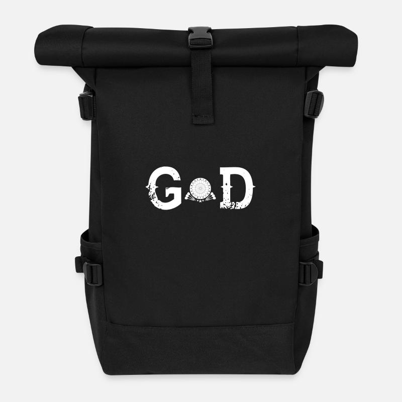God Legend gott dart darts darter - Rolltop Rucksack - Schwarz