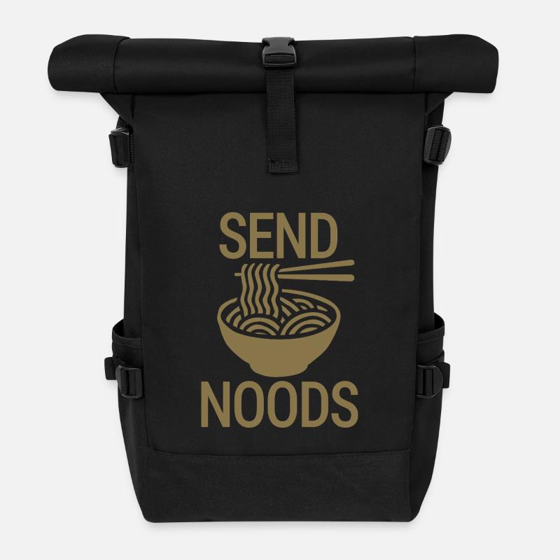 Send noods - Rolltop Rucksack - Schwarz