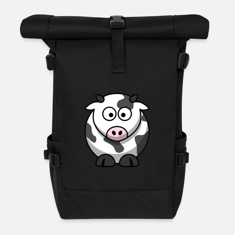 Kuh - Rolltop Rucksack - Schwarz