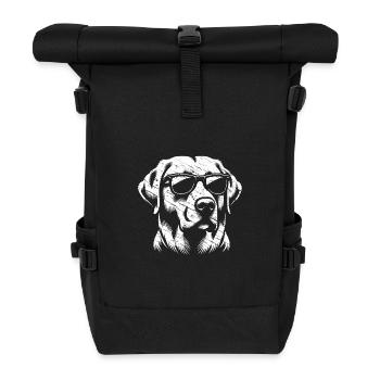 Labrador Retriever Loyalty Family Friend - Roll Top Backpack - black - Front