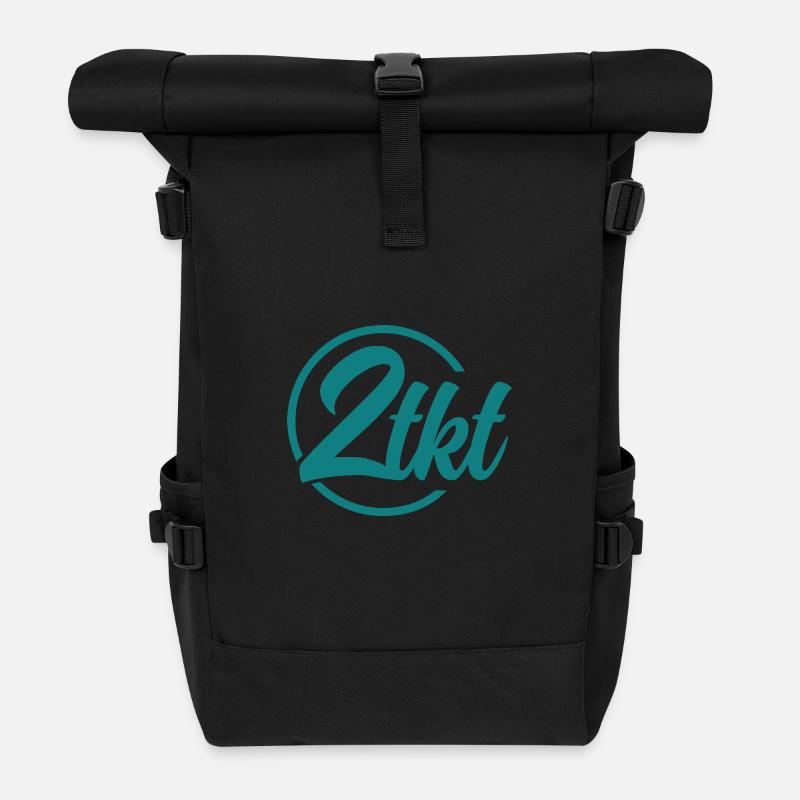 2tkt Petrol - Rolltop Rucksack - Schwarz