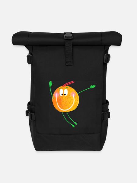 Knubbel Nr.2 - Rolltop Rucksack - Schwarz