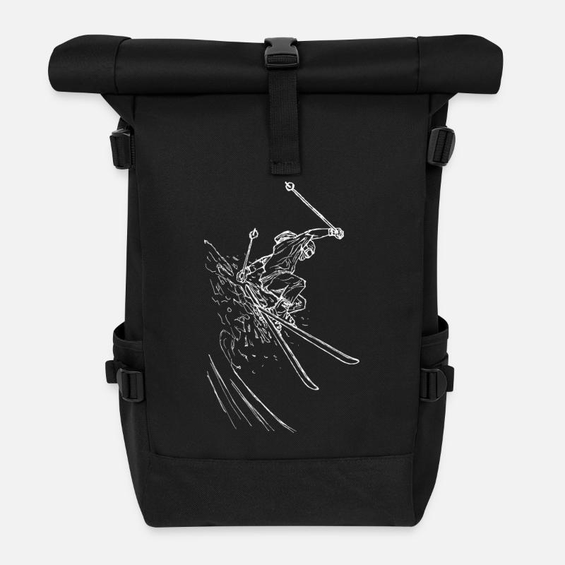 Skiing - freeriders - Roll Top Backpack - black