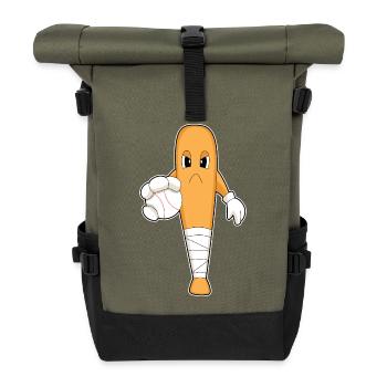 Baseball Batte de baseball - Sac à dos roll top - olive/noir - Devant