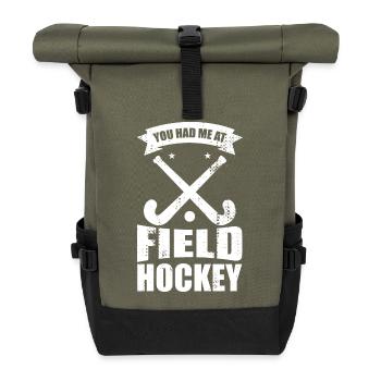 Blague sur le joueur de hockey - Sac à dos roll top - olive/noir - Devant