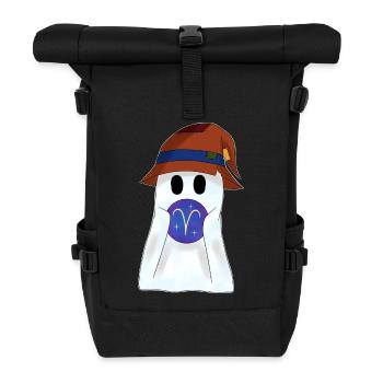 Astrologischer Widder Tierkreiszeichnertop - Rolltop Rucksack - Schwarz - Vorne