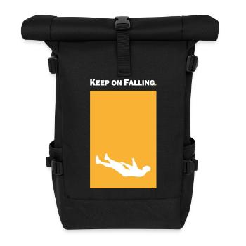 Keep on Falling - Roll Top Backpack - black - Front