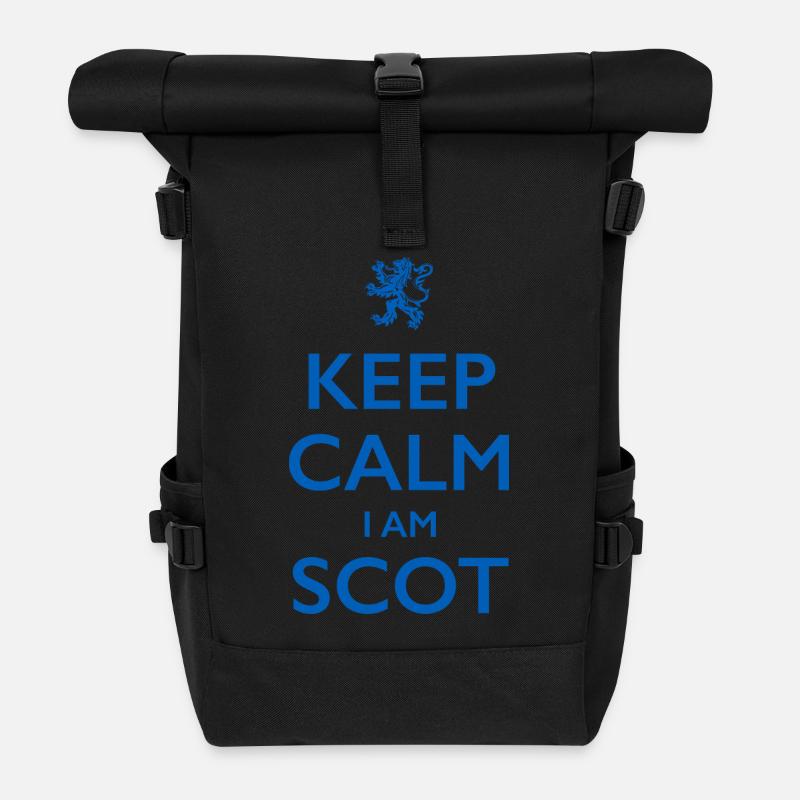 Scottiish Schottland - Rolltop Rucksack - Schwarz