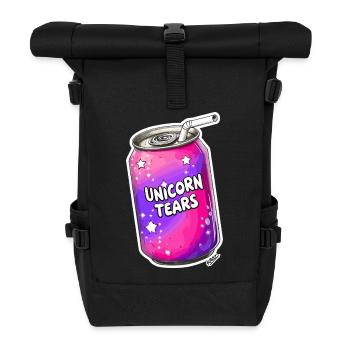 Unicorn Tears Limonadendose - Rolltop Rucksack - Schwarz - Vorne