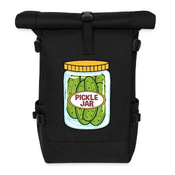 Pickle Cucumber Cucumber - Roll Top Backpack - black - Front