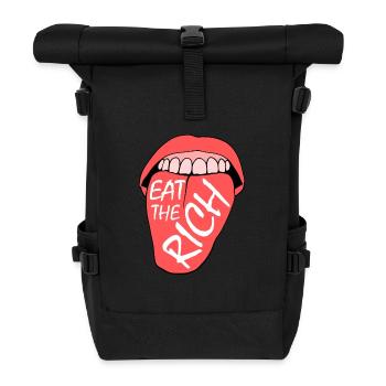 Eat the rich - Sac à dos roll top - noir - Devant