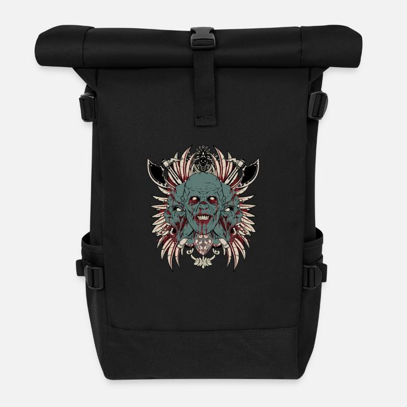 zombies - Rolltop Rucksack - Schwarz
