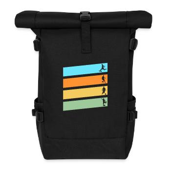 Joueur de football Football - Sac à dos roll top - noir - Devant
