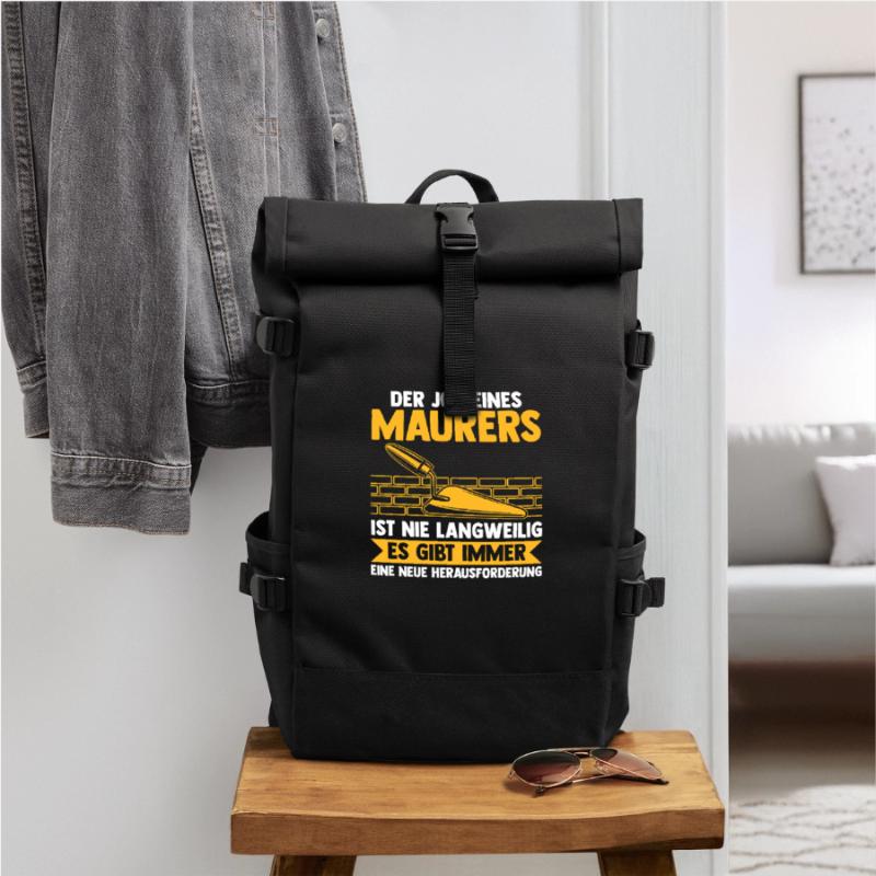 Master Bricklayer Journeyman Bricklayer Roll Top Backpack