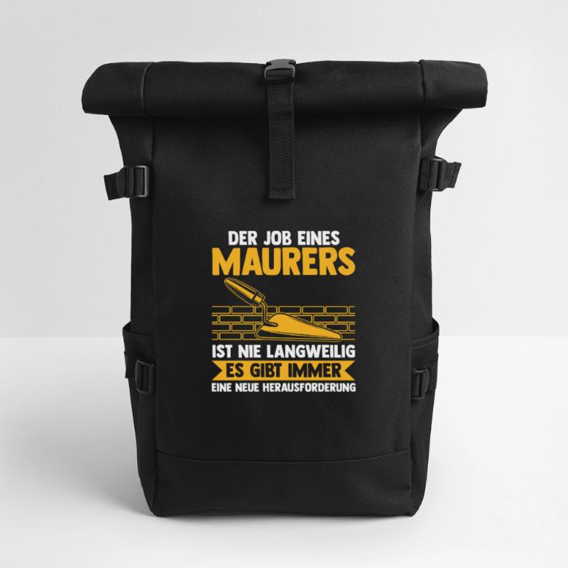 Master Bricklayer Journeyman Bricklayer Roll Top Backpack