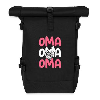 Hornist Oma Waldhorn - Rolltop Rucksack - Schwarz - Vorne
