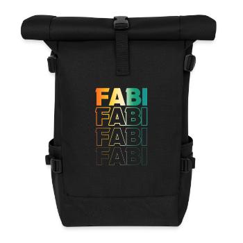 Fabian - Roll Top Backpack - black - Front