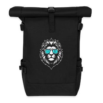 Leo Fabian - Roll Top Backpack - black - Front