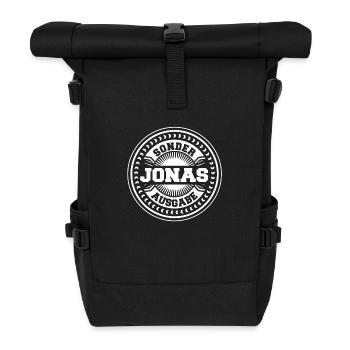 Jonas - Rolltop Rucksack - Schwarz - Vorne