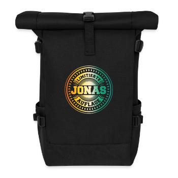 Jonas - Rolltop Rucksack - Schwarz - Vorne