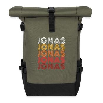 Jonas - Rolltop Rucksack - Olive/Schwarz - Vorne