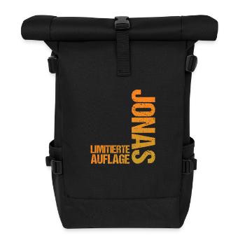 Jonas - Rolltop Rucksack - Schwarz - Vorne