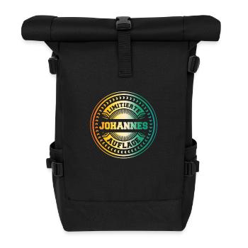 Johannes - Roll Top Backpack - black - Front