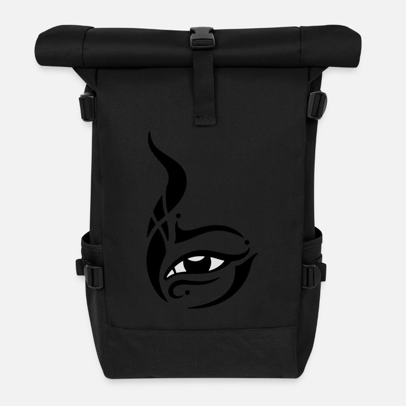 Unicorn Eye - Rolltop Rucksack - Schwarz