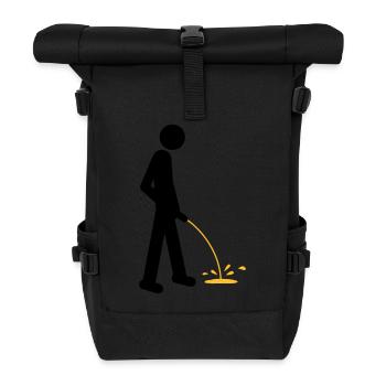 Pee - Rolltop Rucksack - Schwarz - Vorne