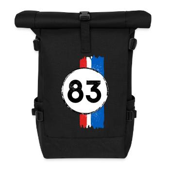 Vintage '83 Gift Idea - Roll Top Backpack - black - Front