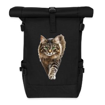 Amerikanischer Bobtail - Rolltop Rucksack - Schwarz - Vorne