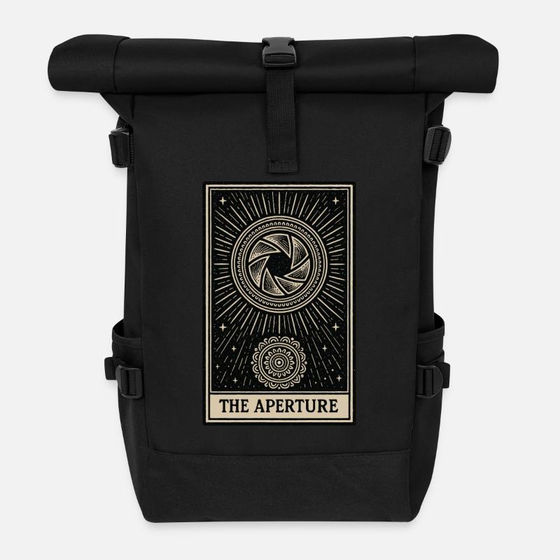 Carte de tarot de photographie – L’ouverture - Sac à dos roll top - noir